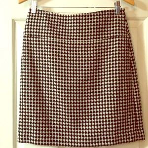 Talbots houndstooth mini skirt